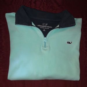 VINEYARD VINES teal blue pullover, size 16-18
